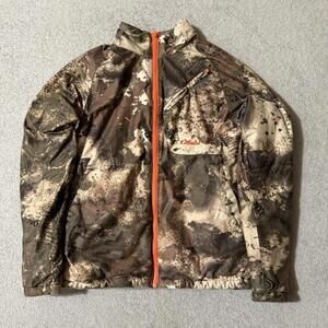 Cabela’s Reversible Hunting Jacket Camo Gray Full Zip Boys M Kids